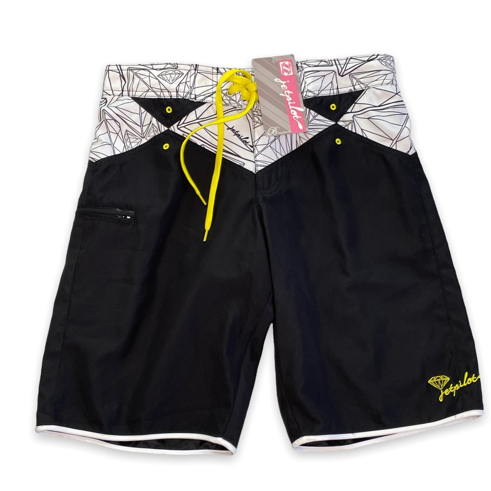Jetpilot Shorts Womens  31 x 10‎ Board Swim Flawless Rides Dimond Collection NWT